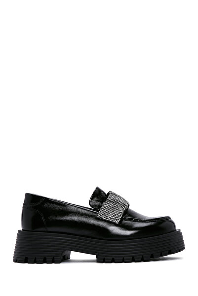 Derimod Loafer masculin din piele cu detalii cu piatră neagră de damă 24WFD 510716