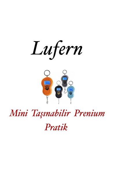 Lufern Premium Elektronik Çengelli Tartı El Kantarı Askı Mini Taşınabilir Ter...