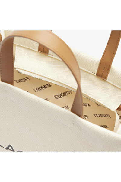 Lacoste Heritage Canvas Kadın Bej Omuz Çantası