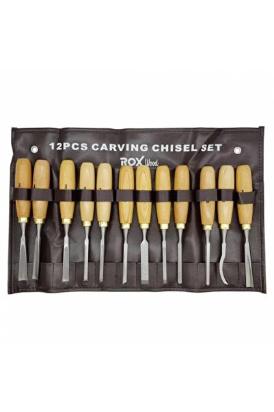 Rox Wood Ahşap Oyma Iskarpela Seti 12 Parça