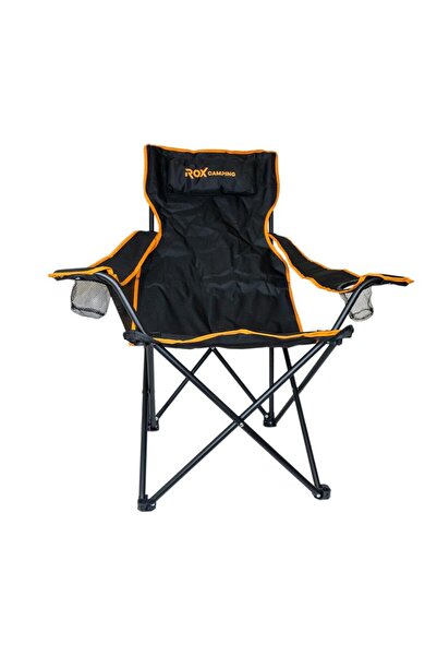 Rox Camping Katlanır Kamp Sandalyesi - Siyah