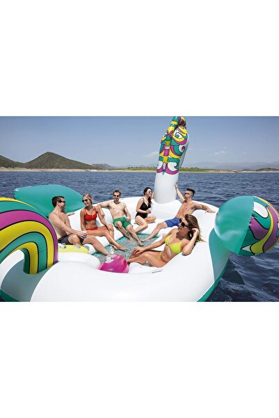Mıncır Shop Giant Unicorn Island – 5,90 m x 4,04 m Dev Şişme Unicorn Ada