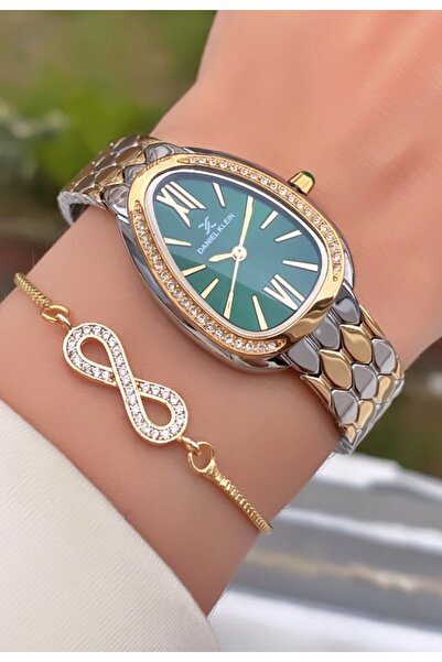 Daniel Klein Marka Sarı Gümüş Renk 2 Yıl Garantili Kadın Kol Saati - Bileklik 0850dkl011173