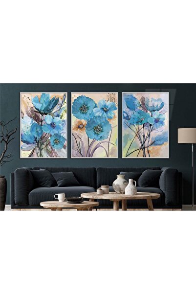 seninürünün Set de 3 picturi pe sticlă tematice de artă cu imprimare pe sticl...