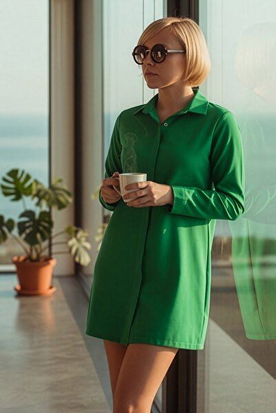 modacix Zelena tunika košulja