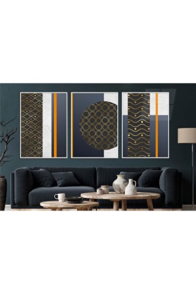 seninürünün Set de 3 picturi pe sticlă tematice de artă cu imprimare pe sticl...