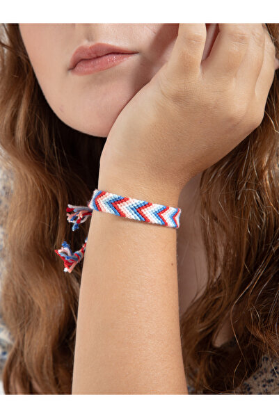 Bidüğüm Modern Renkli Örgü Bileklik - El Emeği Arkadaş Bilekliği - Ayarlanabi...