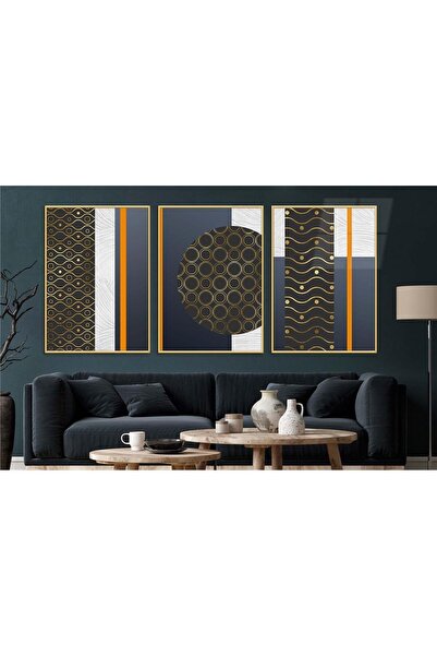 seninürünün Set de 3 picturi pe sticlă tematice de artă cu imprimare pe sticl...