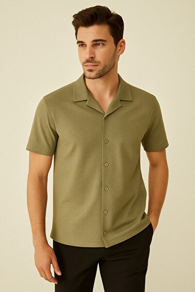UOMOPARK 2640 Ottoman Comfort Fit Relaxed Cut Collared Shirt