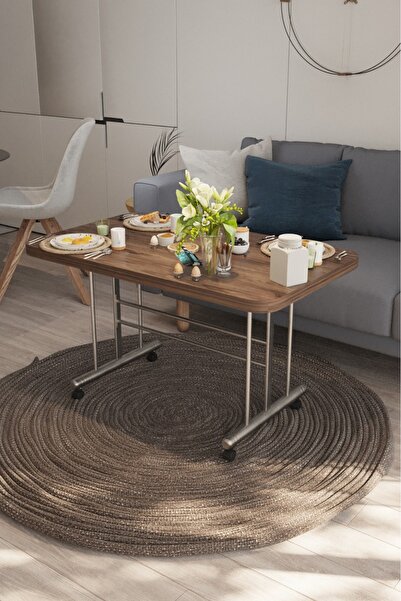 Avenza Furniture Avenza Living 70×110 cm Tekerlekli Orta Sehpa – Metal Ayak, ...