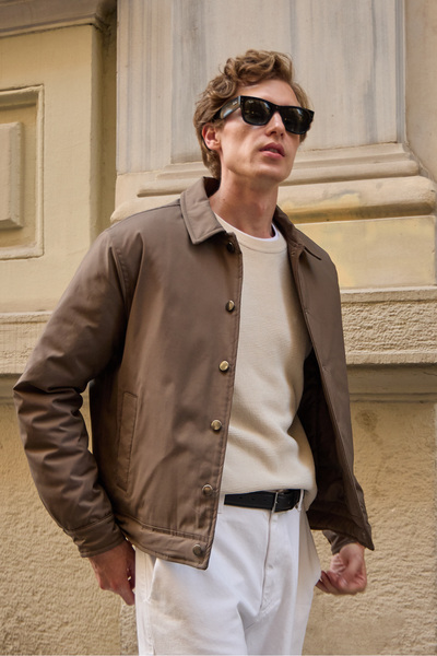 Danger Erkek Basic Mont Ceket Kahverengi