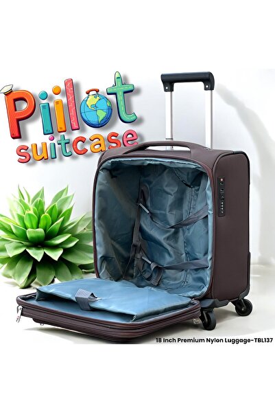 ZAAPPY Pilot Carry-On Cabin Luggage – 18 Inch Trolley Bag for 2-3 Days Business Trips, Lightweight