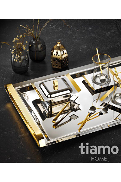 Tiamo X Large Tea Set Gold 40 Pieces / for 12 People