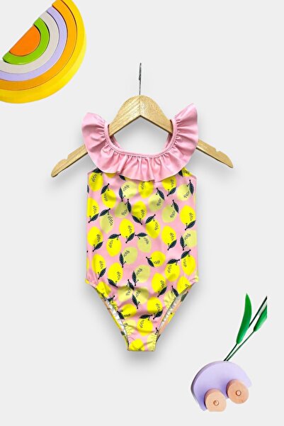 My Kids Wear Fata - Costum de baie cu bretele cu volane incrucisate