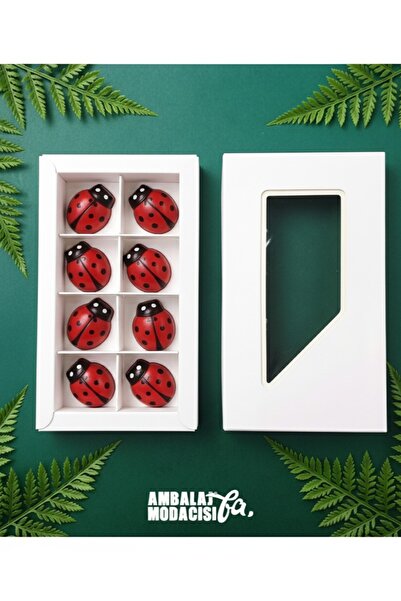 Ambalaj Modacısı Chocolate Box ( 10 Adet ) 2021 Model 8 Gözlü Çikolata Kutusu...
