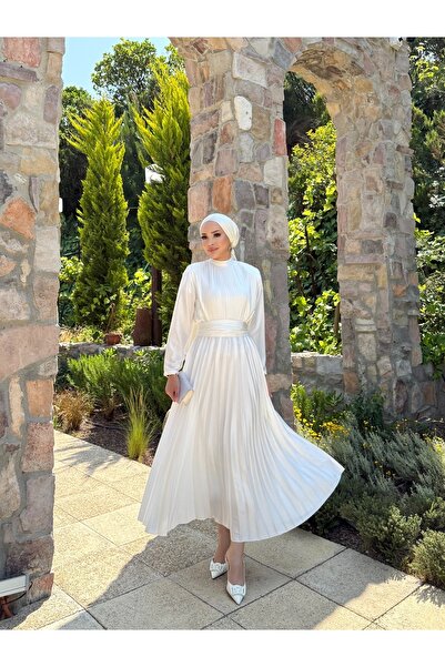 Melike Tatar Pleated Dress 32-2039-2