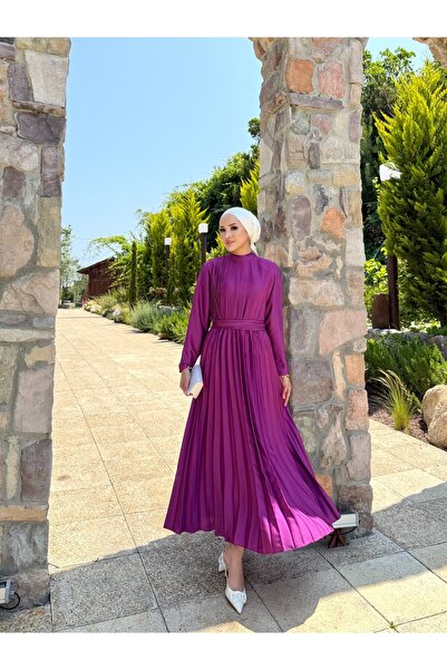 Melike Tatar Piliseli Elbise 32-2039-2