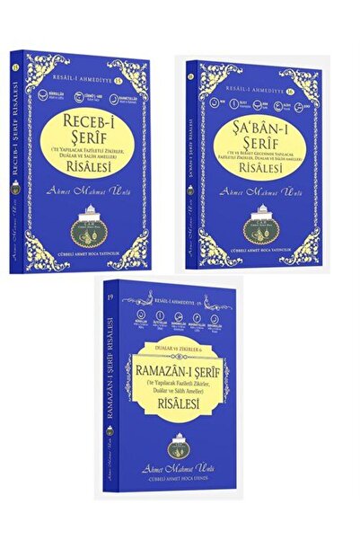 Cübbeli Ahmet Hoca Yayıncılık Cübbeli Hoca Üç Aylar Kitapları Recep, Şaban, R...