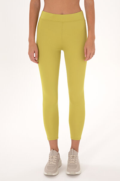 U.S. Polo Assn. Kadın Fıstık Yeşili Yüksel Bel Spor Tayt 50272295-VR087