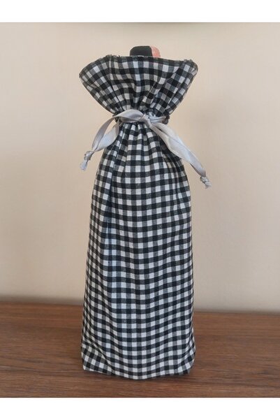 Babyelos حقيبة هدايا مربعة سوداء للنبيذ والشمبانيا للعام الجديد