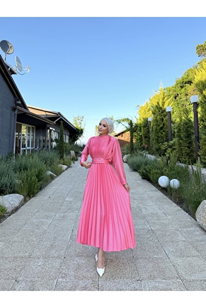 Melike Tatar Piliseli Elbise 32-2039-2