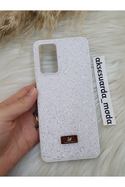 Aksesuarda Moda OPPO A16 Uyumlu Lüks Swrovski Taşlı Kılıf