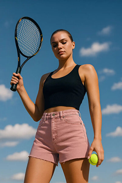 Bluewhite High Waist Cut-Out Leg Jean Shorts - Dusty Rose