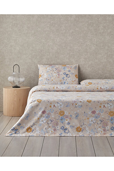 English Home Pastel Garden Pamuk Çift Kişilik Nevresim Takımı 200x220 cm Pemb...