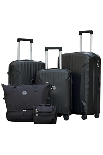 ZAAPPY Hardshell PP 5PCS Set Luggage, Lightweight, Spinner Wheels with Toiletry