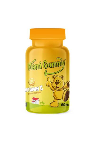 Mami Gummy Mamigummy Kids Gummies C Vitamini Içeren 60 Adet Çiğnenebilir Gummy Jel Portakal Aromalı