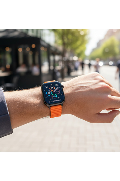 Generic Ultra 3 Smart Watch & Earbuds Bundle | BIG 2.3" Display, Wireless Charging, 7 Straps