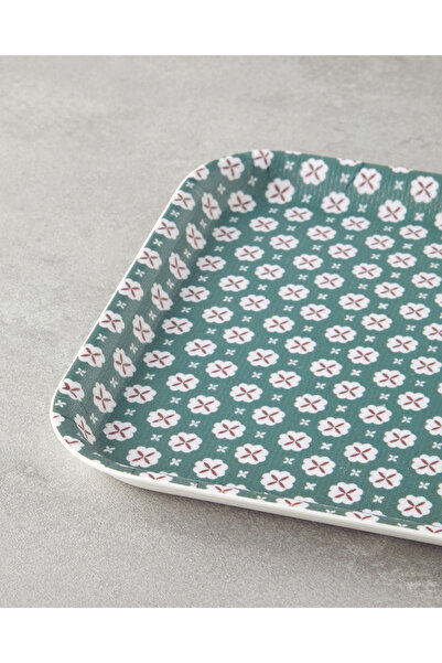 English Home Verdant Melamin Kaydırmaz Tepsi 20x28,5 cm Yeşil