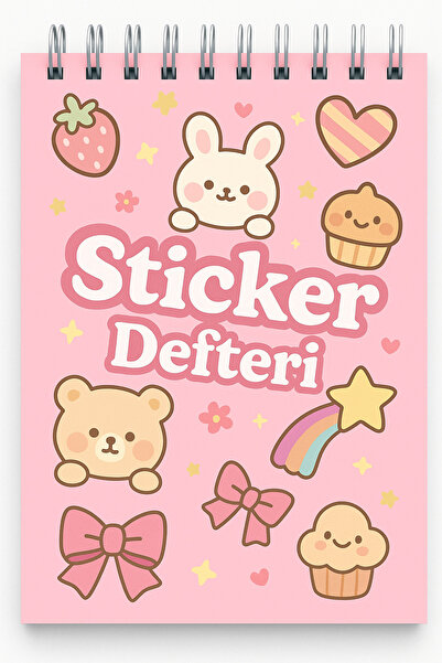 Panda دفتر الملصقات - مجموعة ملصقات ممتعة - كتاب الملصقات، ملصق لدفاتر الملاحظات المخططة