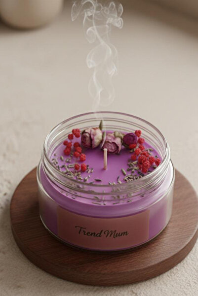 Trend Mum Terapi Ve Çakra Mumu Sandal Ağacı Kokulu Mum , Meditasyon Mumu Hediyelik Mum