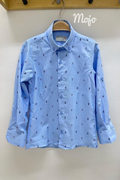 Woorage ملابس للأولاد من سن 5 إلى 14 سنة بنمط السفن والأغواط 4019 باللون الأزرق