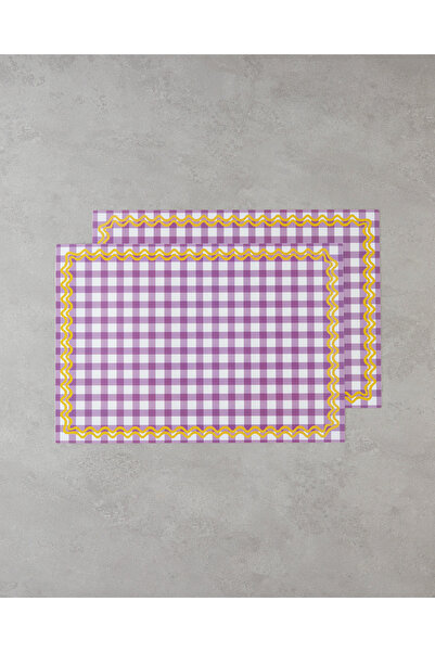 English Home Sommertanz Polipropilen 2'li Amerikan Servis 29x42 cm Mor