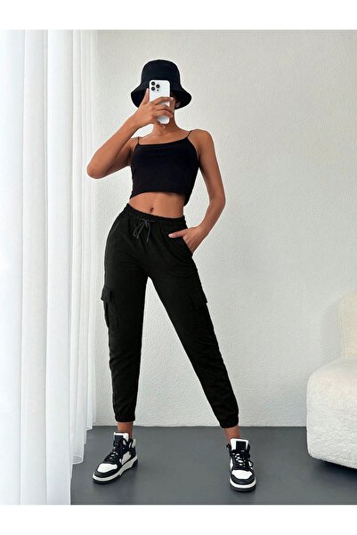 Miyalon Γυναικεία άνετα παντελόνια φούτερ με κορδόνια με ελαστικό στενό παντελόνι, παντελόνι