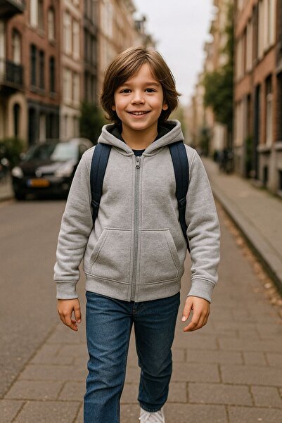 Cloise Unisex Children's Three Thread Rose Goldelange Cardigan