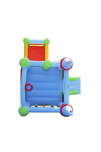 Happy Hop Inflatable Castle mattress with slide, ball pit, basketball hoop and jumping area