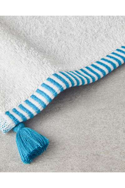 English Home Кольорові лінії Бавовняний рушник 30x45 см Екрю - Синій