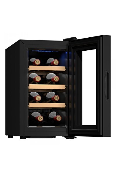 Samus Wine cooler SRV25LM8, 21 l, 8 bottle capacity, 3 wooden shelves, Energy class E