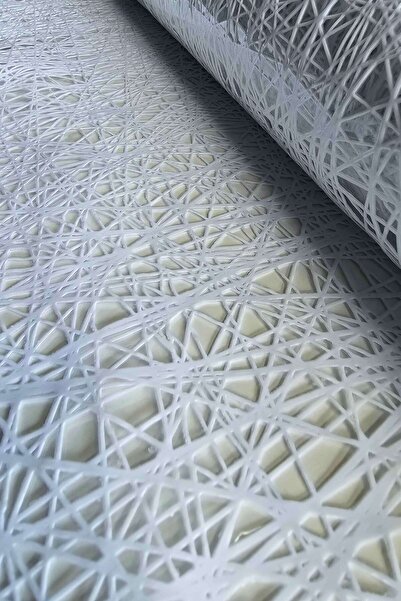 Rona Home Transparent Wicker Luxury Pvc Coated Table Cloth – Wipeable, Waterproof, White Beige Oilcloth