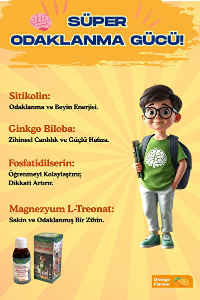 Walkers Focus Eye Kids Şurup ( Sitikolin, Lutein , Beta Glukan)