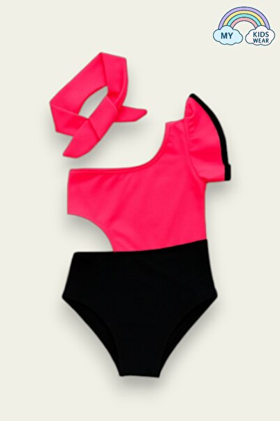 My Kids Wear Dekolite Modelli Kız Çocuk Mayosu