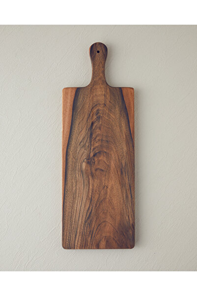 English Home لوح تقطيع الجوز الطبيعي 16x45 سم بني داكن