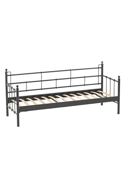 Unimet Lalas Dk Metal Sofa Sedir 70x200 Üçlü Koltuk Siyah (Mindersiz)