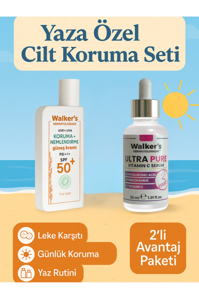 Genel Markalar "Leke Karşıtı Cilt Bakımı – Serum & SPF 50 Güneş Koruyucu Seti...