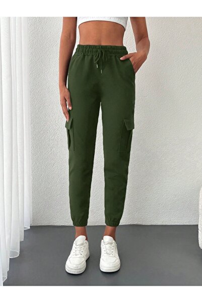 Miyalon Women's Pocketed Lace-Up Elastic Tight-Legged Comfortable Sweatpants, Trousers