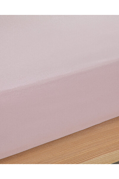 English Home Πούδρα Pink Single Plus ελαστικό επίπεδο βαμβακερό σεντόνι