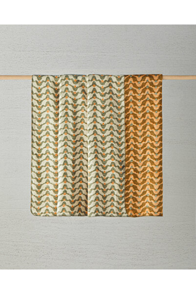 English Home Heritage Akrilik Pamuklu Çift Kişilik Battaniye Yeşil